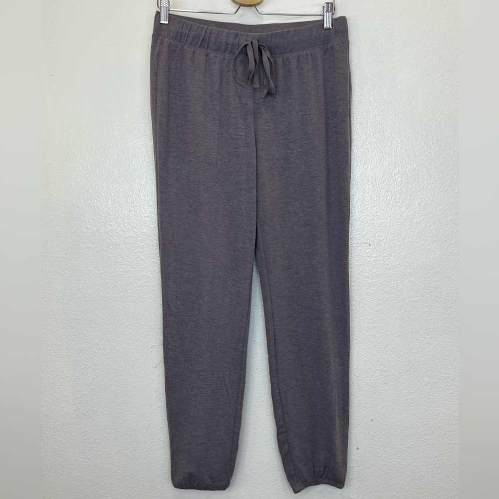 LOGO Lounge by Lori Goldstein Jersey Pull-On Ankle Brushed Jersey Pants